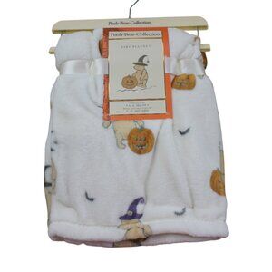 Winnie the Pooh Bear Collection Halloween Baby Blanket Fleece Ivory Witch NWT